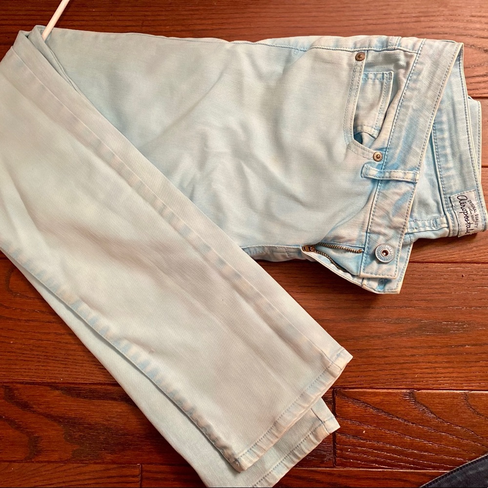 Light blue/aqua colored jeans by Aeropostale size 5